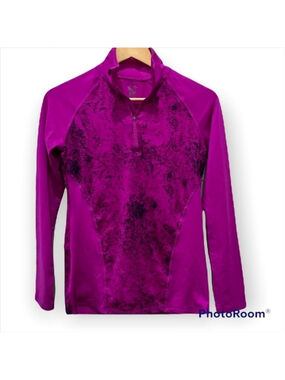 champion Duo Dry Half Zip running pink Pull over size xs